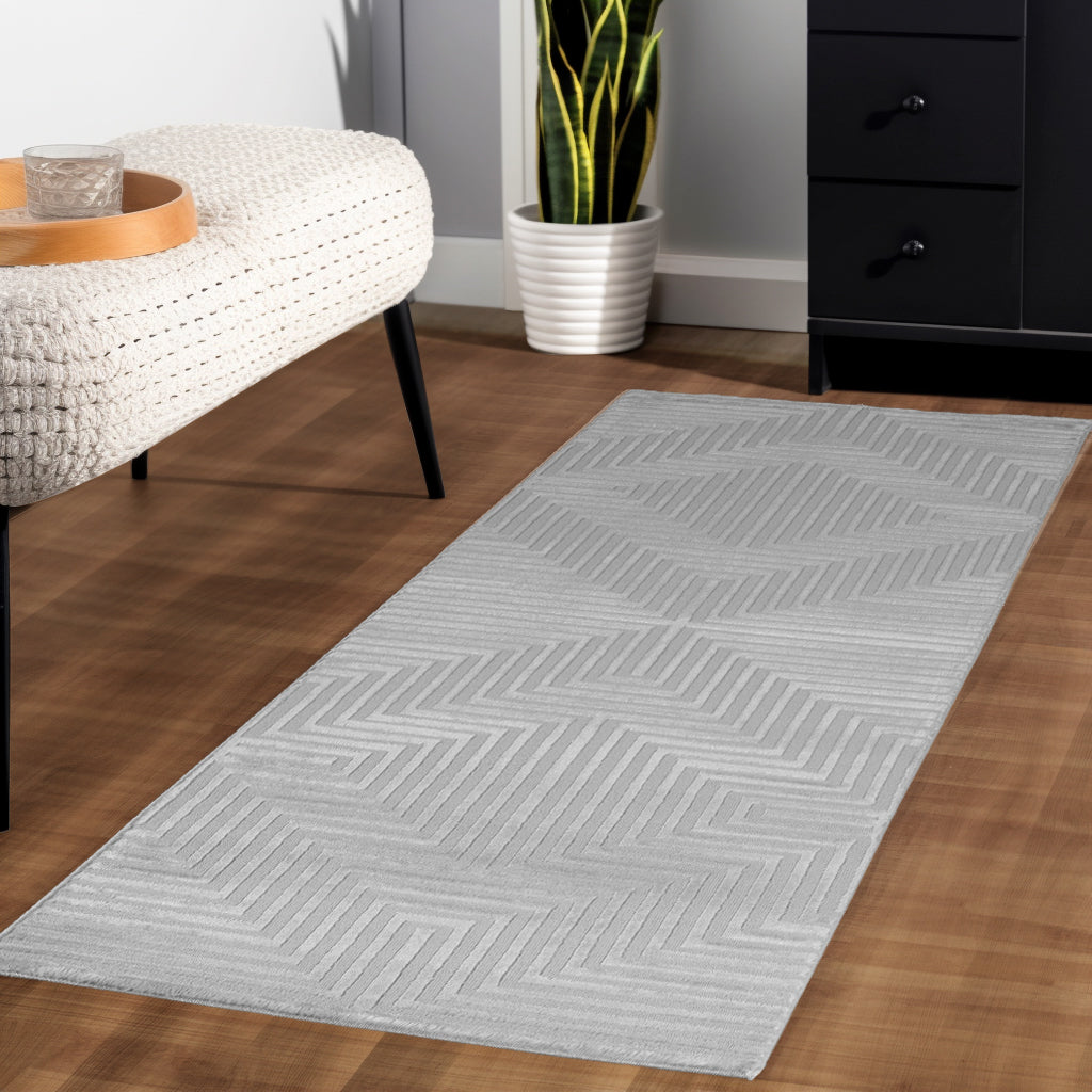 Sahara 1111 grau · Moderner Designerteppich