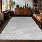 Sahara 1112 grau · Moderner Designerteppich