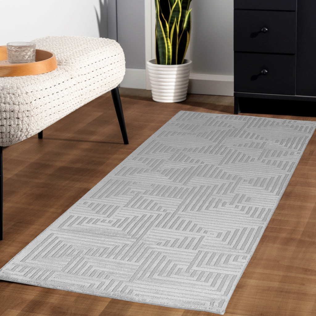 Sahara 1114 grau · Moderner Designerteppich