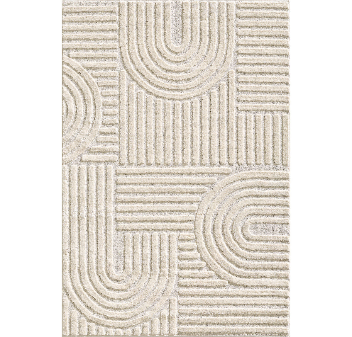 Amy 1121 creme  · Modernes 3D-Reliefdesign