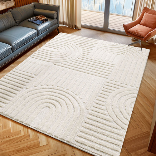 Amy 1121 creme  · Modernes 3D-Reliefdesign