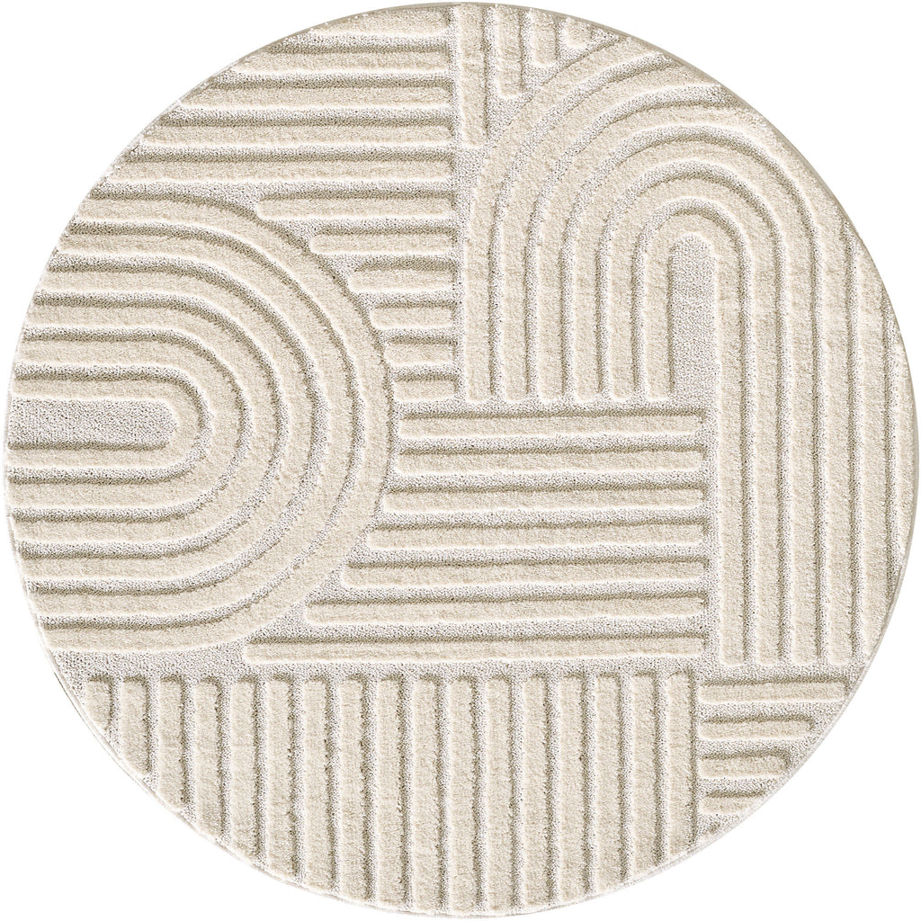Amy 1121 creme  · Modernes 3D-Reliefdesign