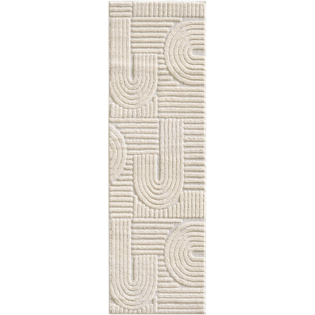 Amy 1121 creme  · Modernes 3D-Reliefdesign