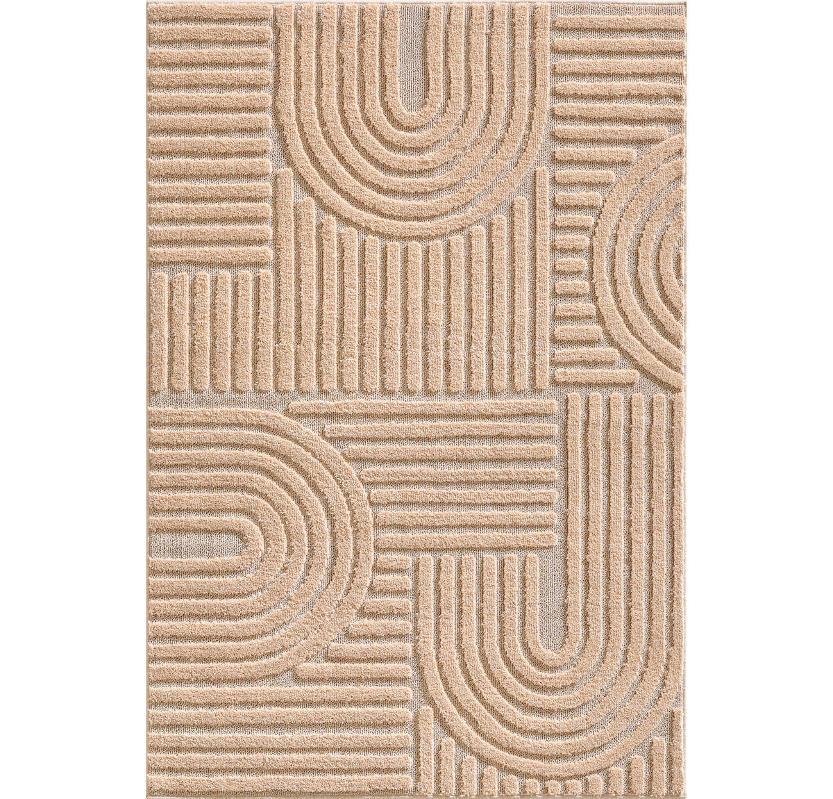 Amy 1121 beige  · Modernes 3D-Reliefdesign