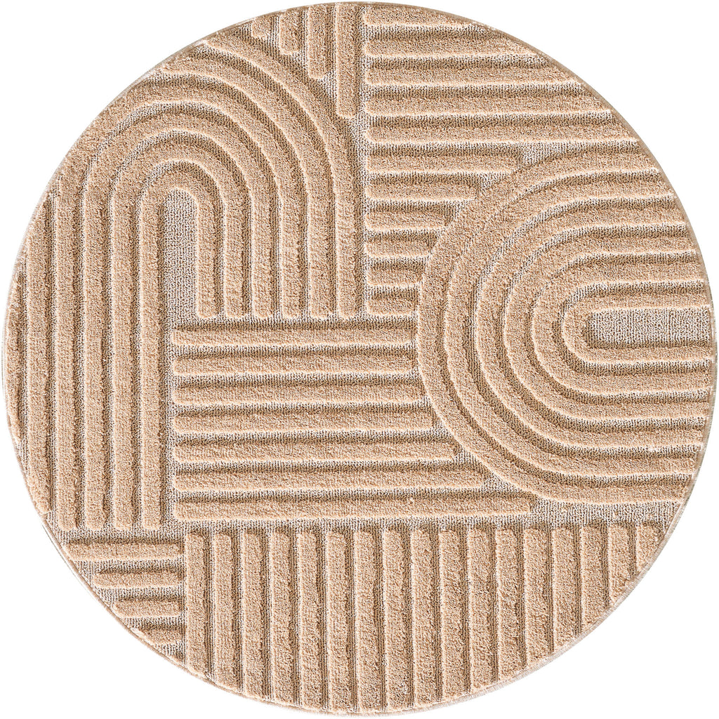Amy 1121 beige  · Modernes 3D-Reliefdesign