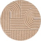 Amy 1121 beige  · Modernes 3D-Reliefdesign