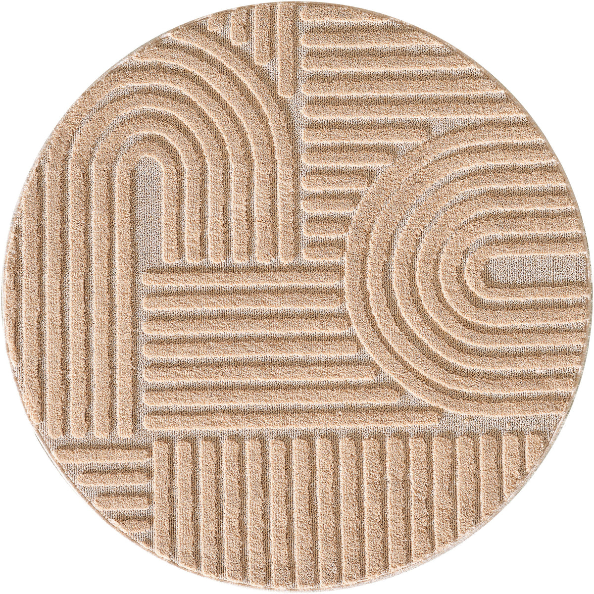 Amy 1121 beige  · Modernes 3D-Reliefdesign