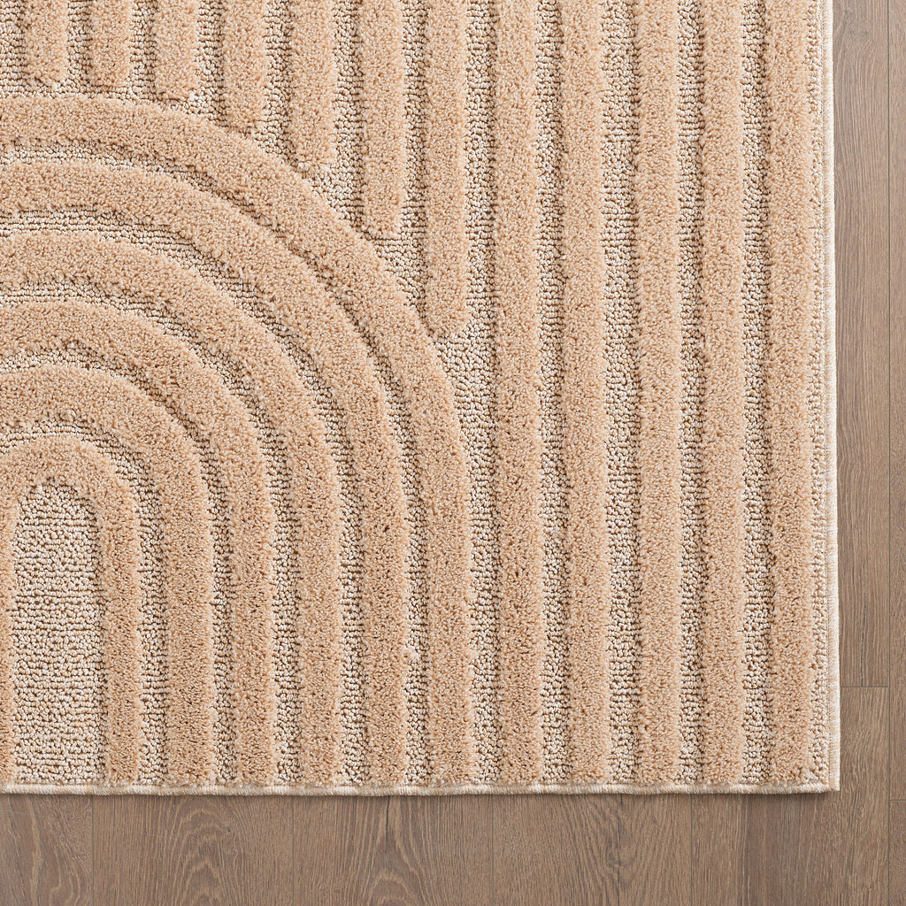 Amy 1121 beige  · Modernes 3D-Reliefdesign