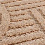 Amy 1121 beige  · Modernes 3D-Reliefdesign