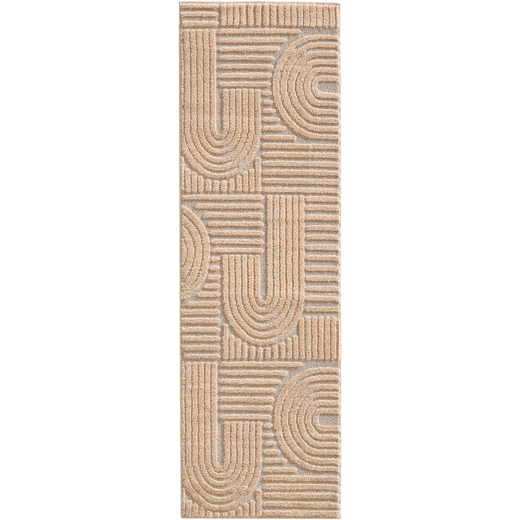 Amy 1121 beige  · Modernes 3D-Reliefdesign