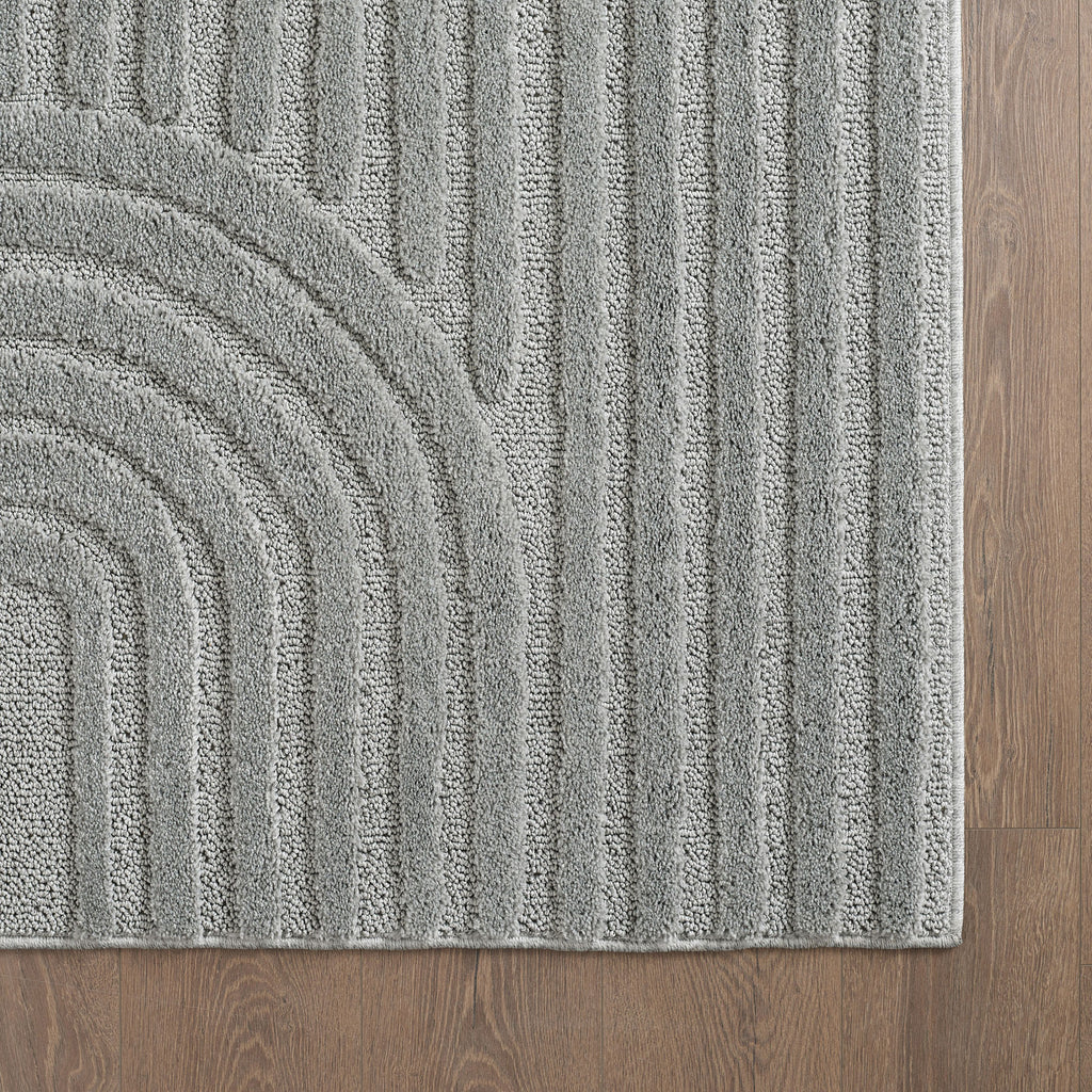 Amy 1121 grau  · Modernes 3D-Reliefdesign