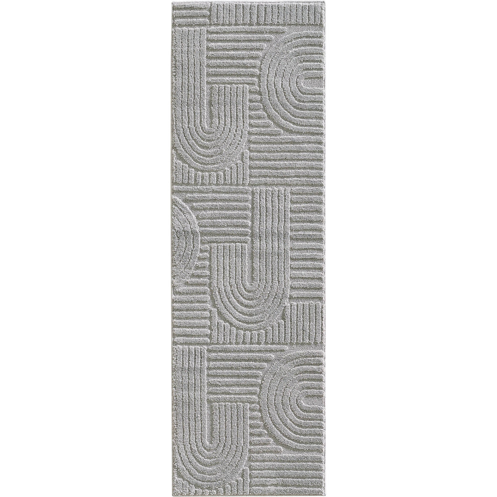 Amy 1121 grau  · Modernes 3D-Reliefdesign