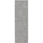 Amy 1121 grau  · Modernes 3D-Reliefdesign