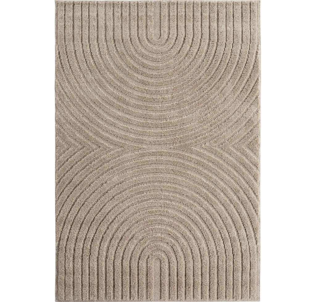 Amy 1122 beige  · Modernes 3D-Reliefdesign