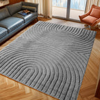 Amy 1122 grau  · Modernes 3D-Reliefdesign