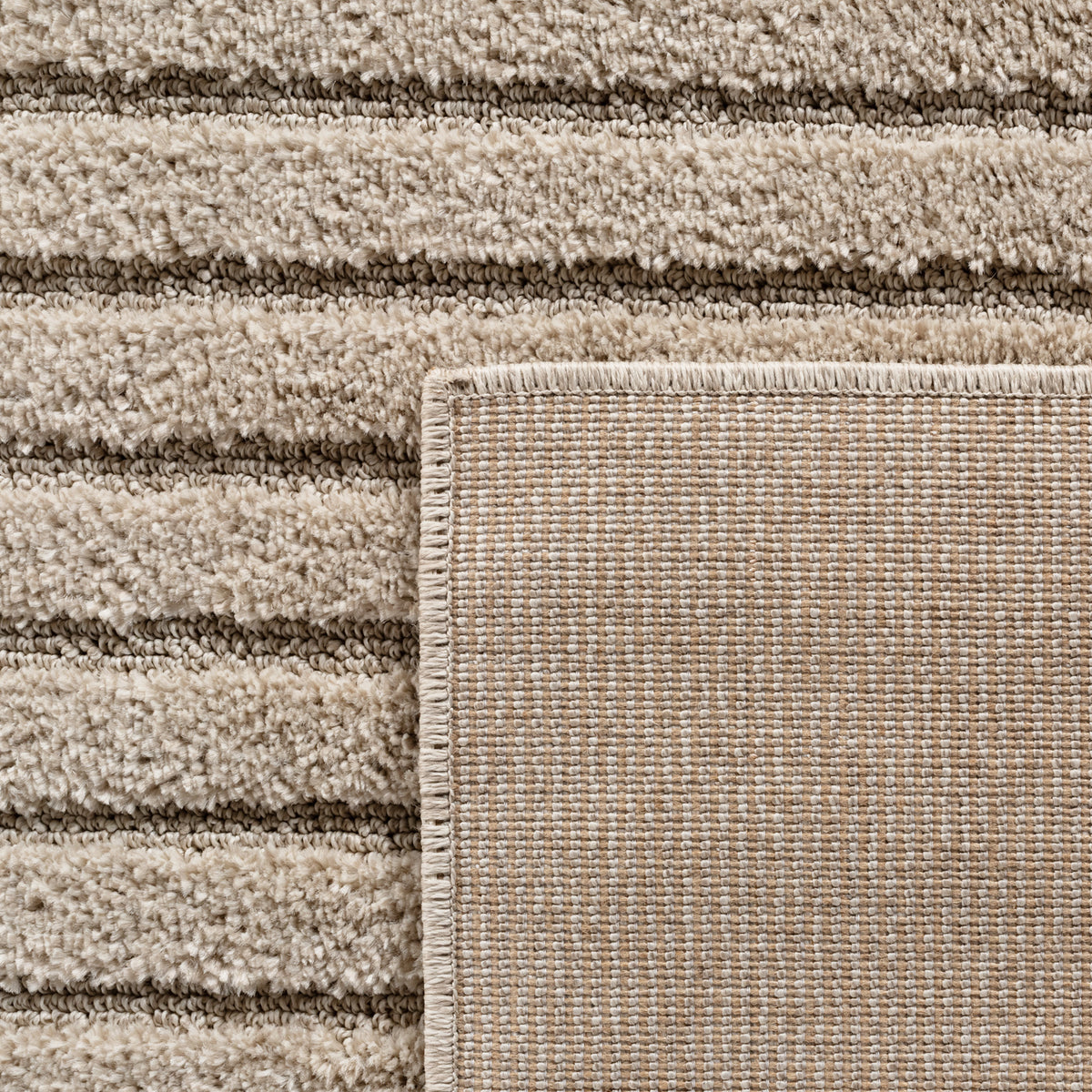 Amy 1123 beige  · Modernes geometrisches 3D-Reliefdesign
