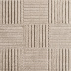 Amy 1123 beige  · Modernes geometrisches 3D-Reliefdesign