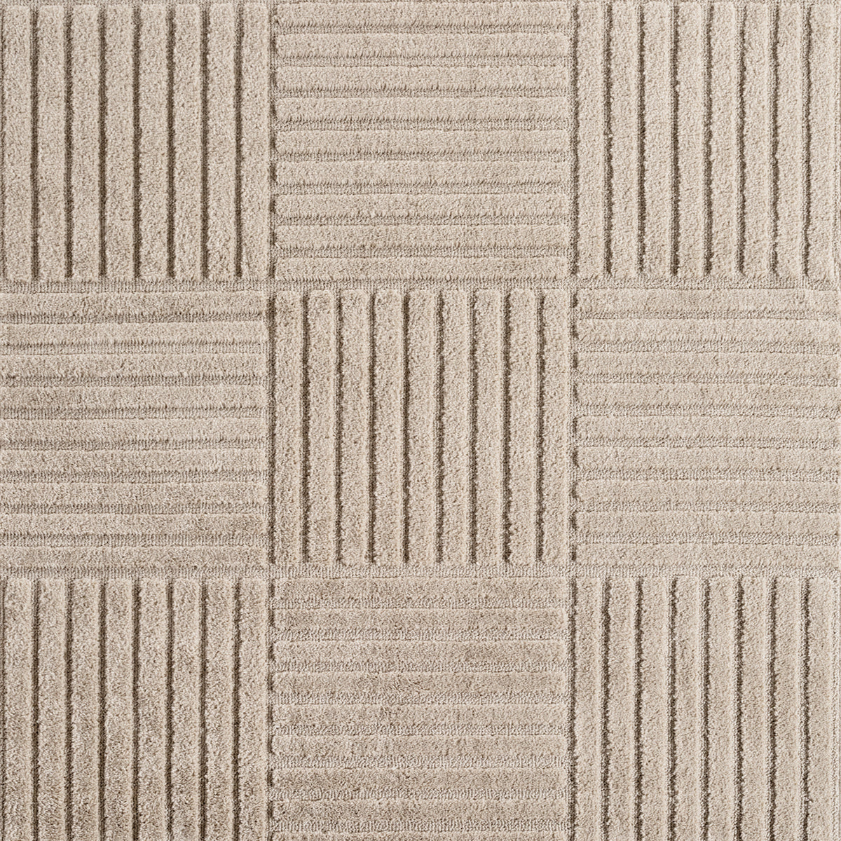 Amy 1123 beige  · Modernes geometrisches 3D-Reliefdesign