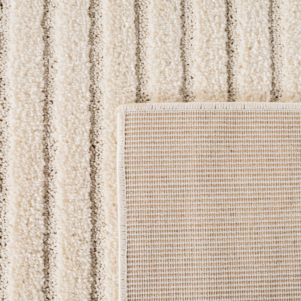 Amy 1123 creme  · Modernes geometrisches 3D-Reliefdesign