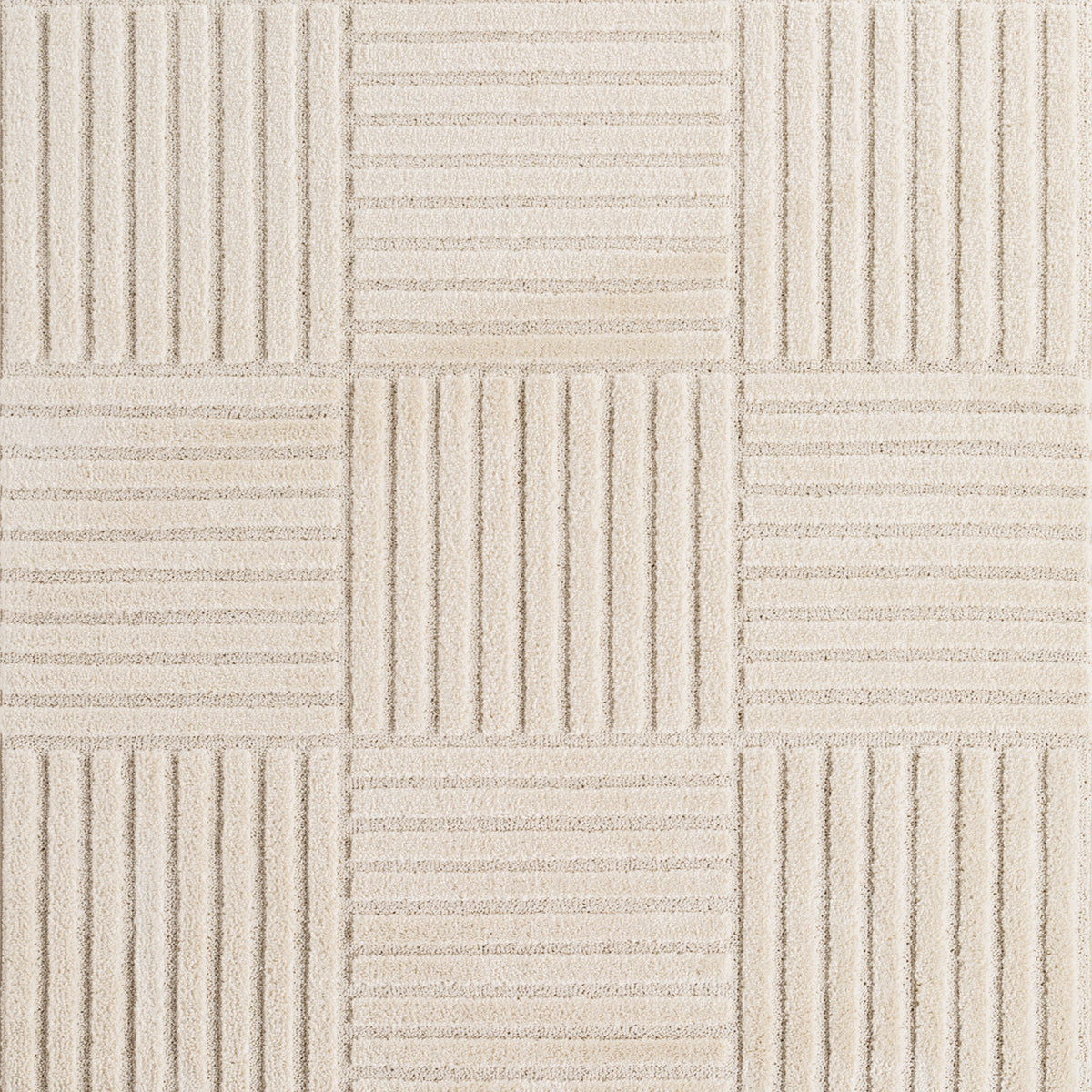 Amy 1123 creme  · Modernes geometrisches 3D-Reliefdesign