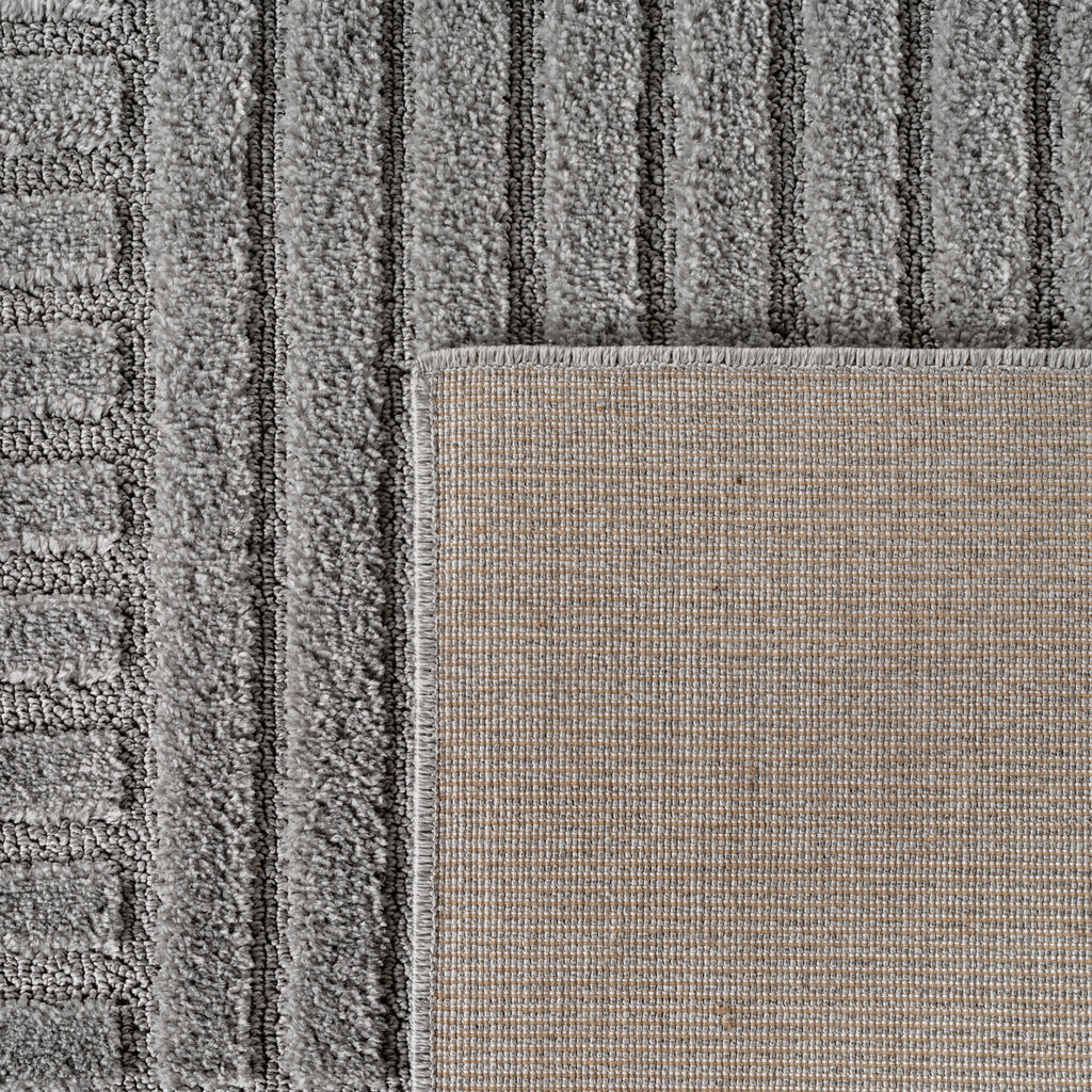 Amy 1123 grau · Modernes geometrisches 3D-Reliefdesign