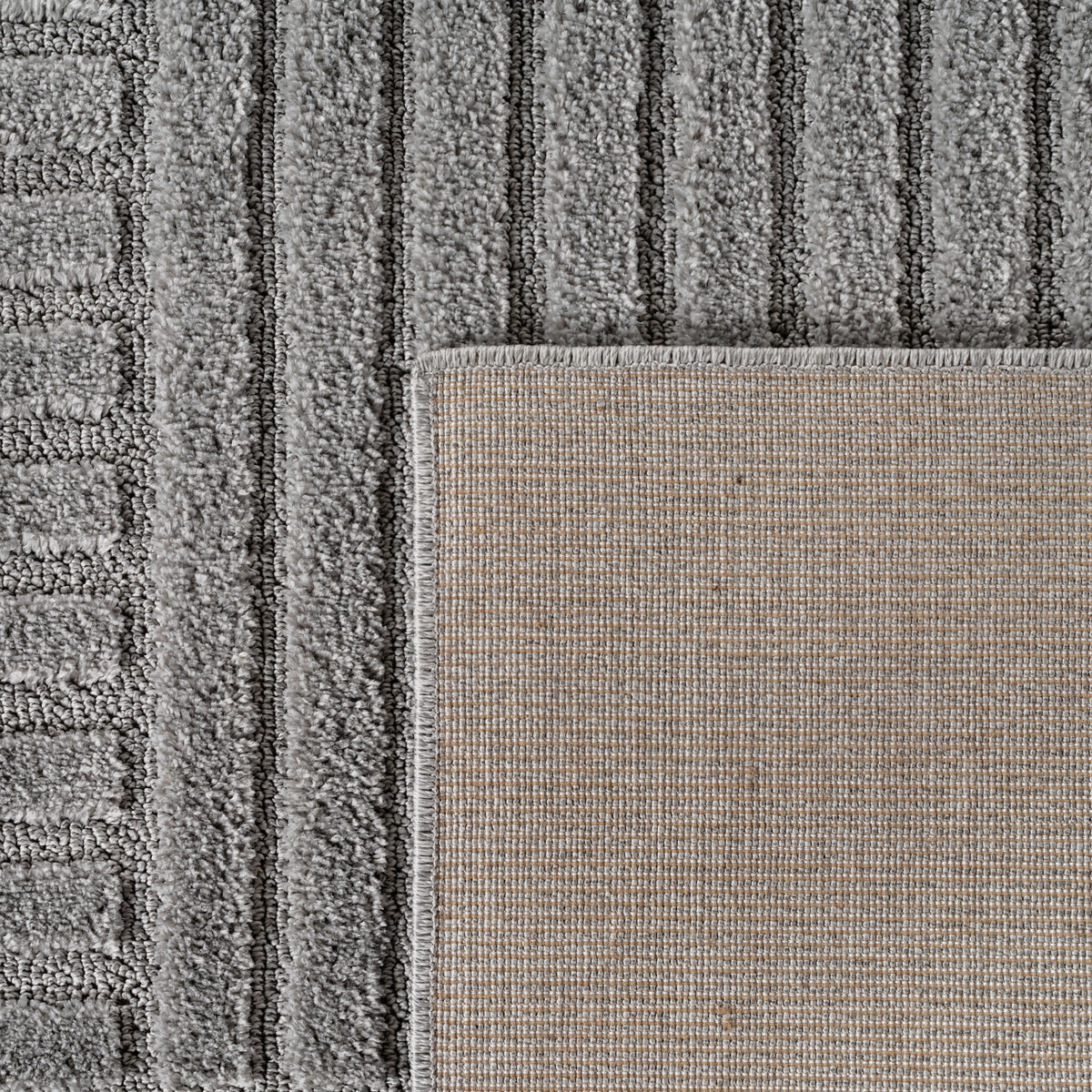 Amy 1123 grau · Modernes geometrisches 3D-Reliefdesign