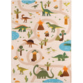 Mila Kids 1131 beige · Kinderteppich Dino Abenteuer