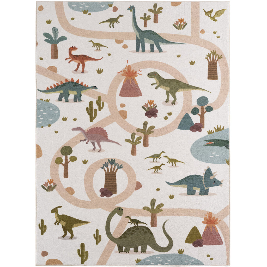 Mila Kids 1131 creme · Kinderteppich Dino Abenteuer