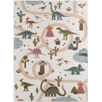 Mila Kids 1131 creme · Kinderteppich Dino Abenteuer