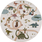 Mila Kids 1131 creme · Kinderteppich Dino Abenteuer