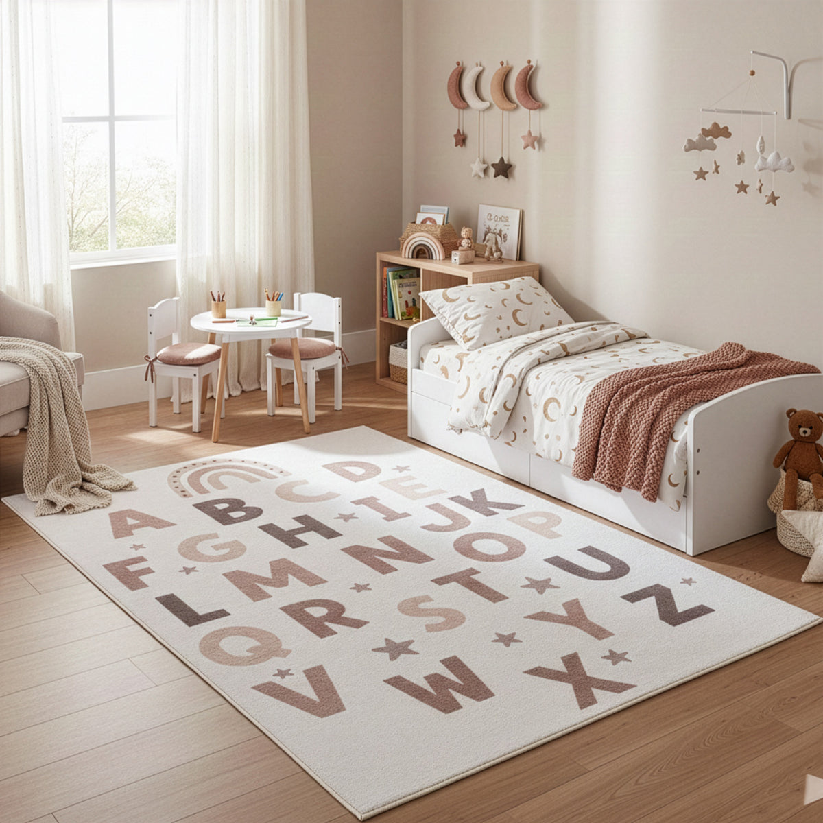 Mila Kids 1133 creme · Kinderteppich Little Alphabet