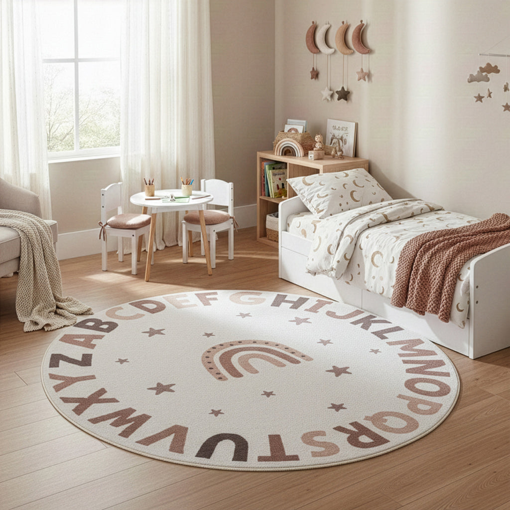 Mila Kids 1133 creme · Kinderteppich Little Alphabet
