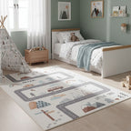 Mila Kids 1134 creme · Kinderteppich Little Adventure