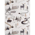 Mila Kids 1135 creme · Kinderteppich Little Forest Adventure