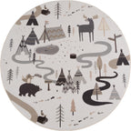 Mila Kids 1135 creme · Kinderteppich Little Forest Adventure