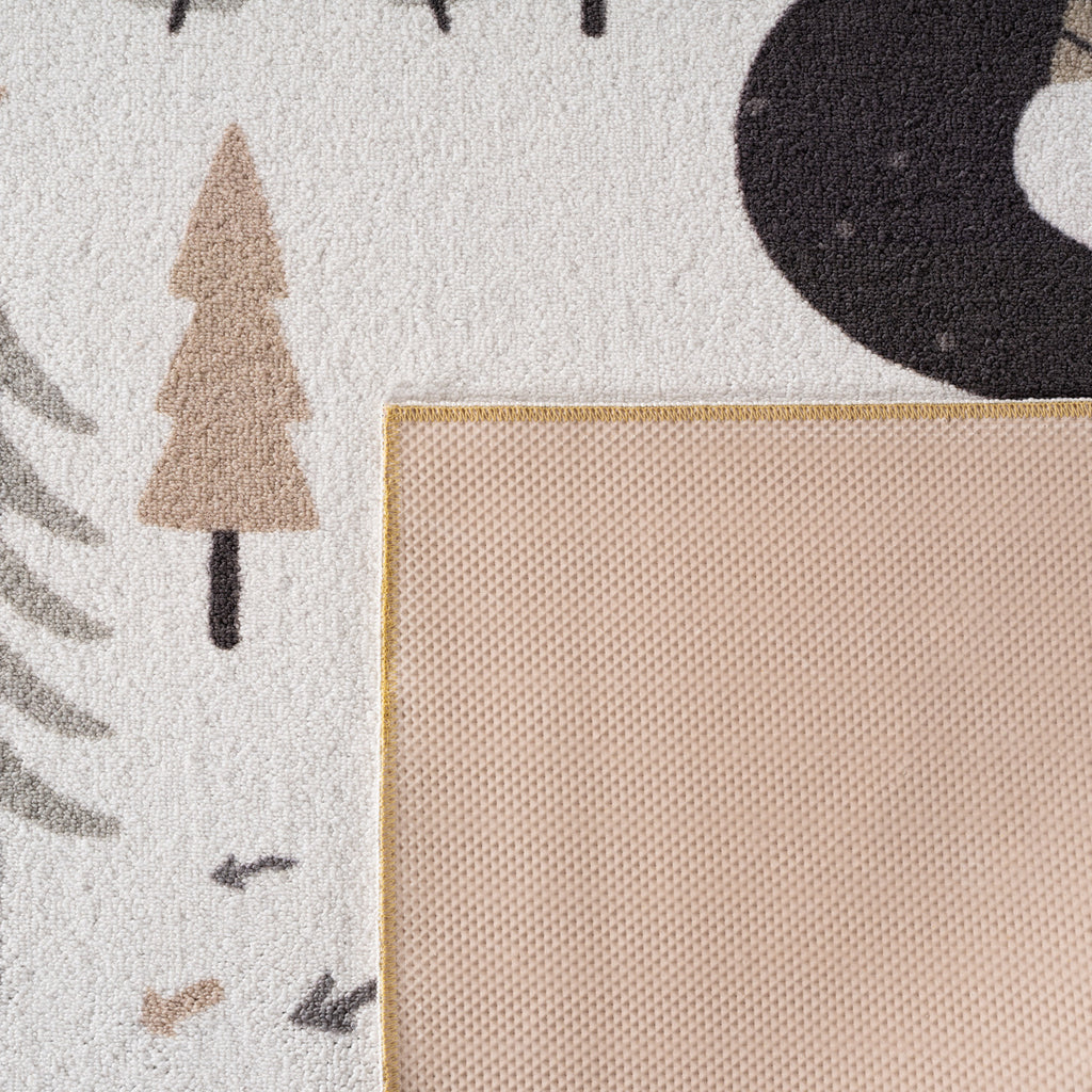 Mila Kids 1135 creme · Kinderteppich Little Forest Adventure