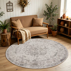 Lina 1141 beige · Waschbarer Vintage Teppich - Zeitlose Eleganz