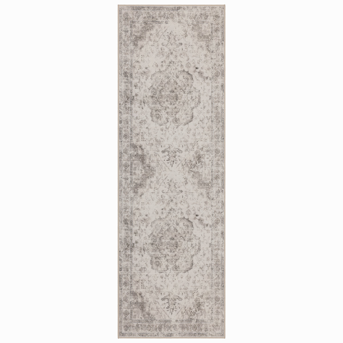Lina 1141 beige · Waschbarer Vintage Teppich - Zeitlose Eleganz