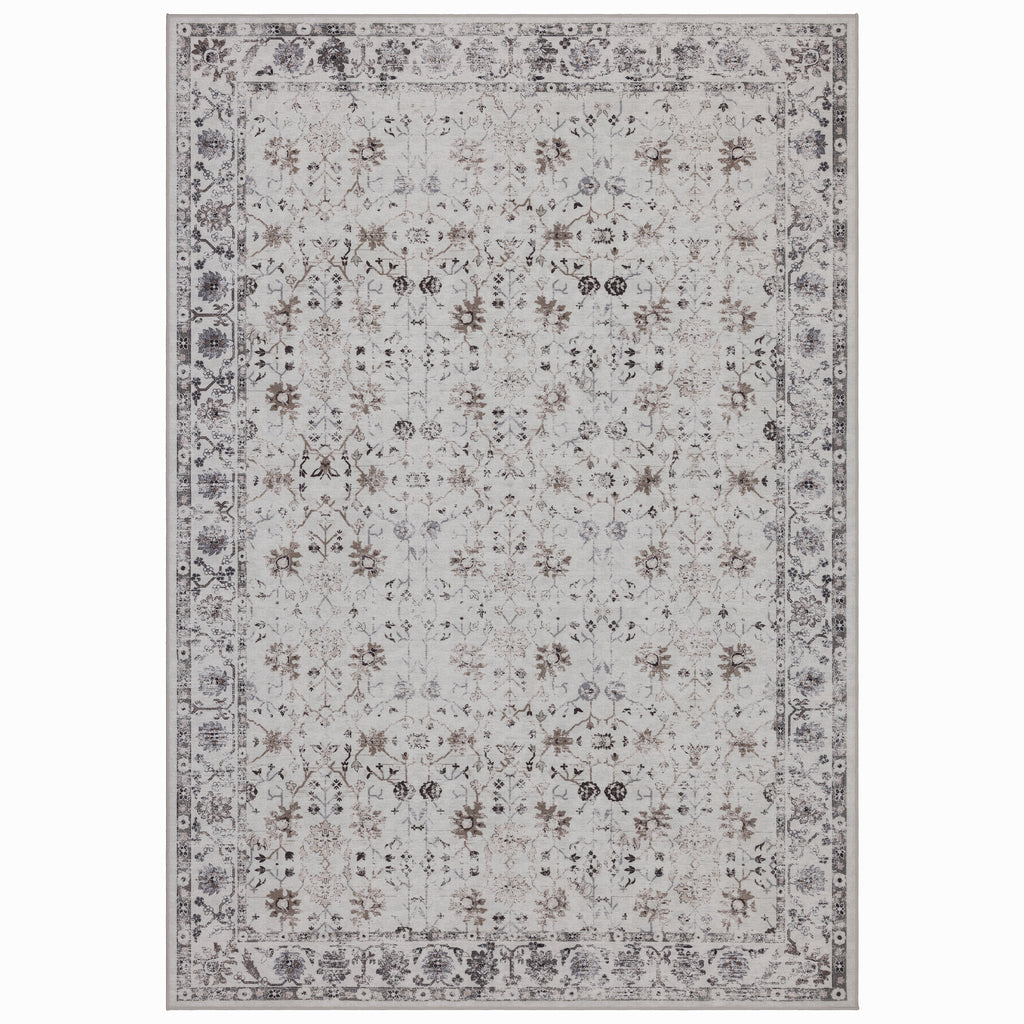 Lina 1142 creme · Waschbarer Vintage Teppich - Zeitlose Eleganz