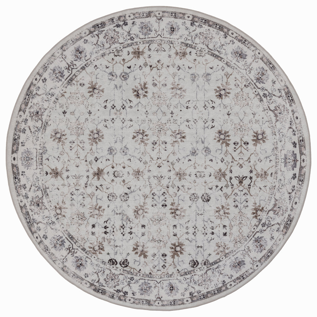 Lina 1142 creme · Waschbarer Vintage Teppich - Zeitlose Eleganz