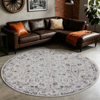 Lina 1142 creme · Waschbarer Vintage Teppich - Zeitlose Eleganz