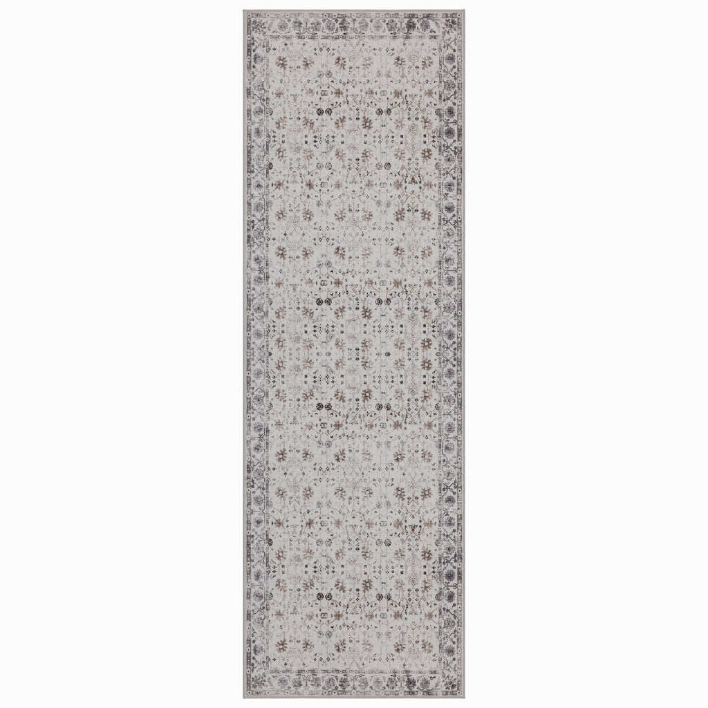 Lina 1142 creme · Waschbarer Vintage Teppich - Zeitlose Eleganz