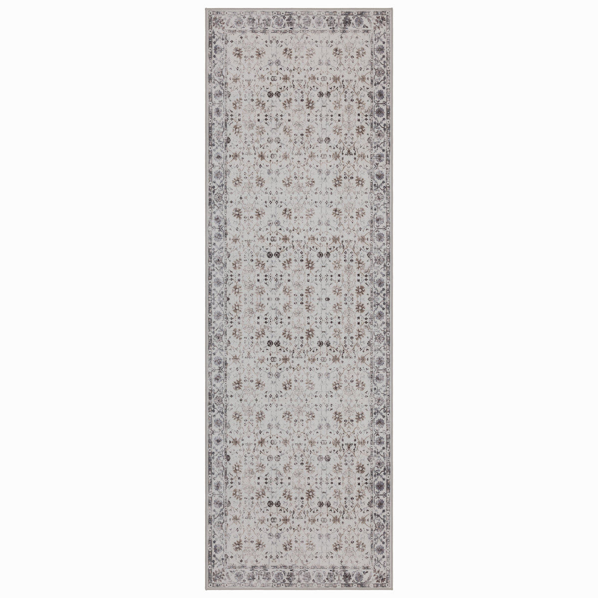 Lina 1142 creme · Waschbarer Vintage Teppich - Zeitlose Eleganz