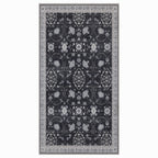 Lina 1146 black · Waschbarer Vintage Teppich - Zeitlose Eleganz