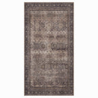 Lina 1147 braun · Waschbarer Vintage Teppich - Zeitlose Eleganz