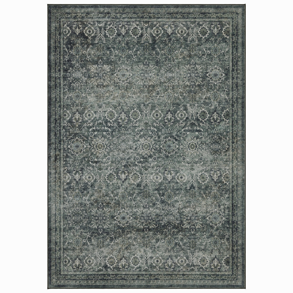 Lina 1148 grün · Waschbarer Vintage Teppich - Zeitlose Eleganz