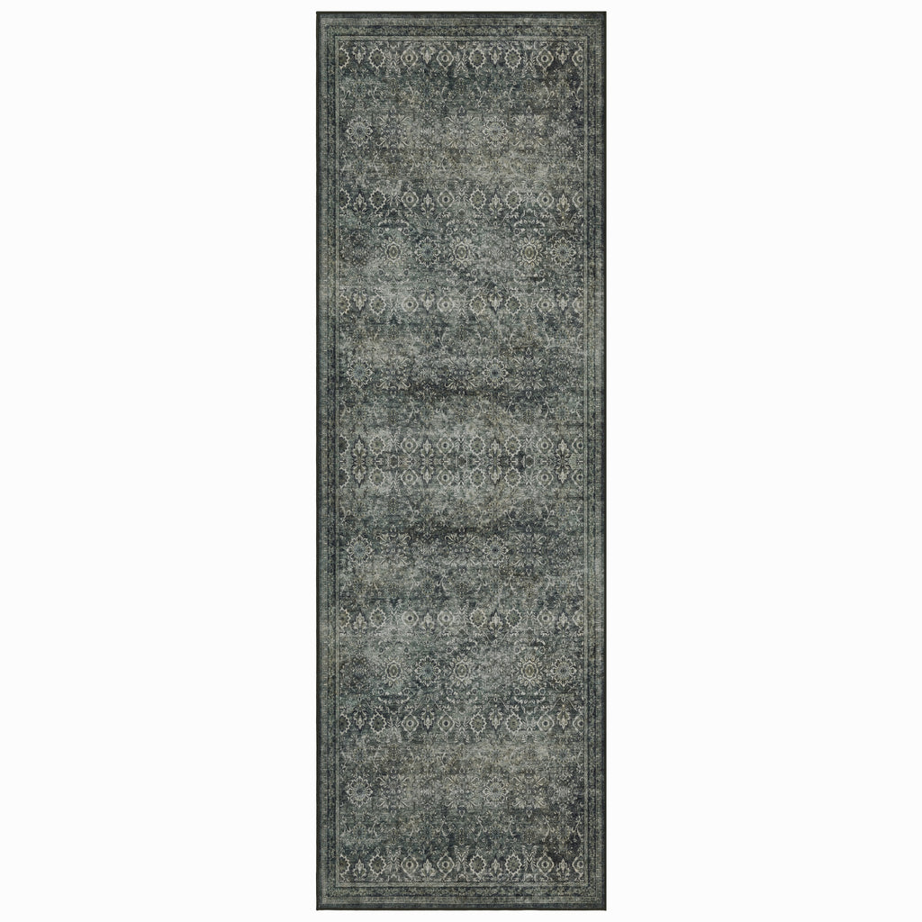 Lina 1148 grün · Waschbarer Vintage Teppich - Zeitlose Eleganz