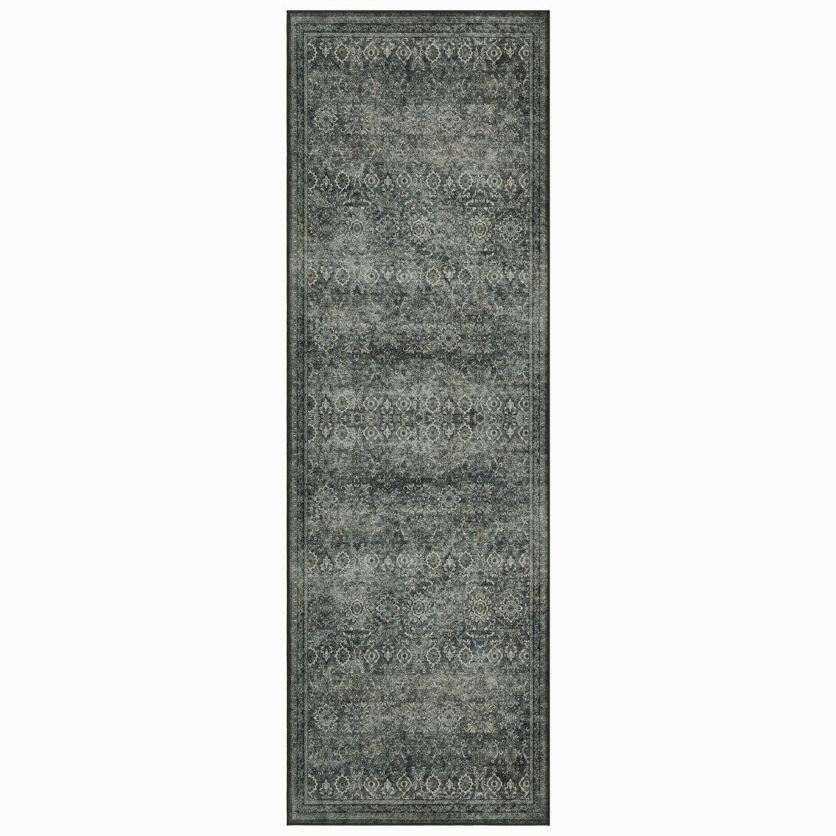 Lina 1148 grün · Waschbarer Vintage Teppich - Zeitlose Eleganz