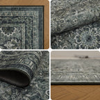 Lina 1148 grün · Waschbarer Vintage Teppich - Zeitlose Eleganz