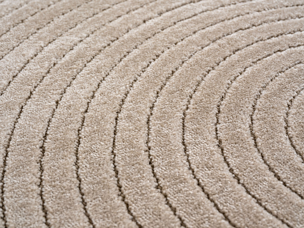 Nora 1201 beige · Moderner Teppich für Indoor & Outdoor